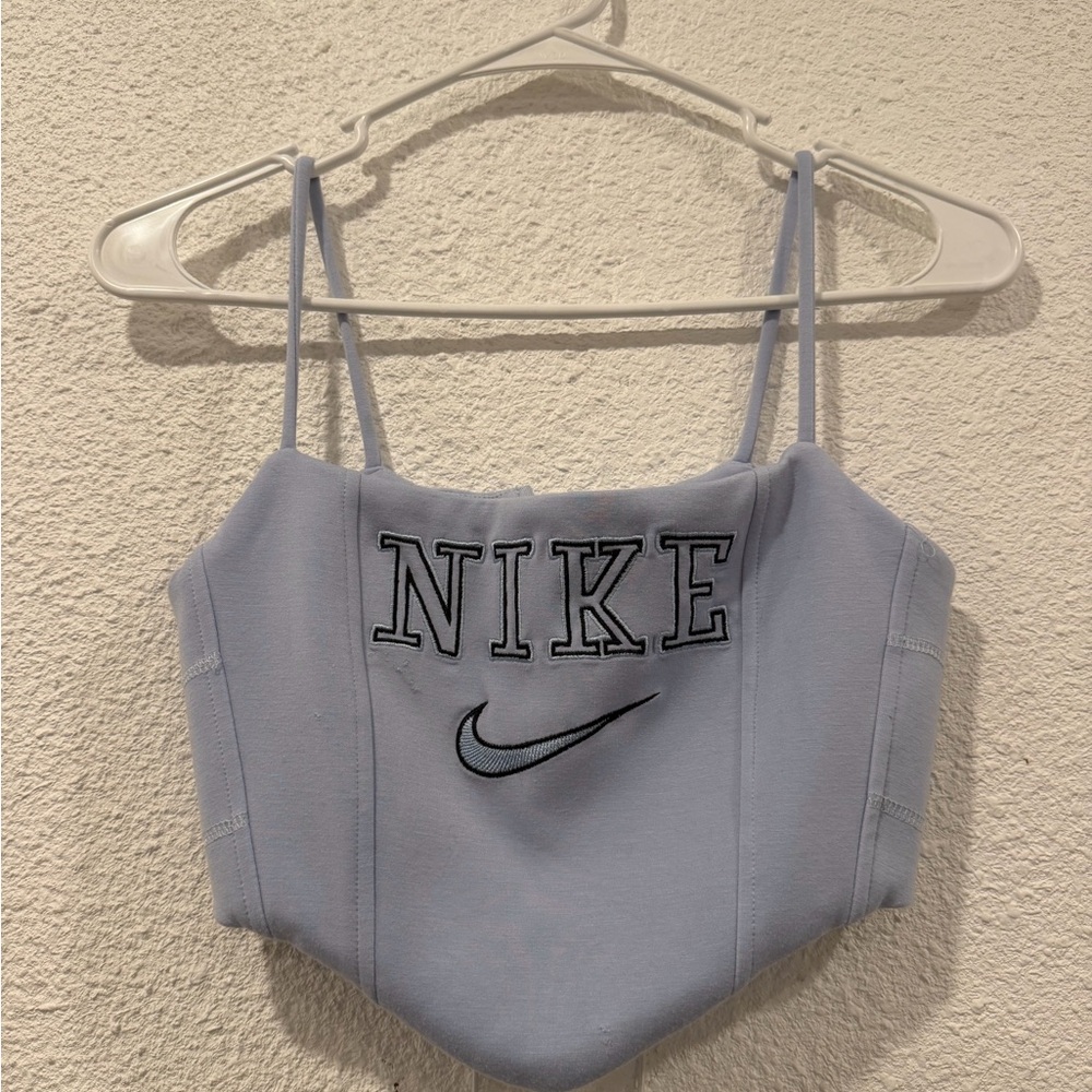 Nike Sky Blue Cropped Top
